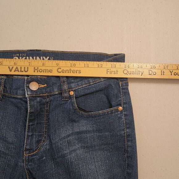 New York & Company Women Skinny Jeans Denim Medium Wash Size 2 Low Rise Stretch - Picture 7 of 10